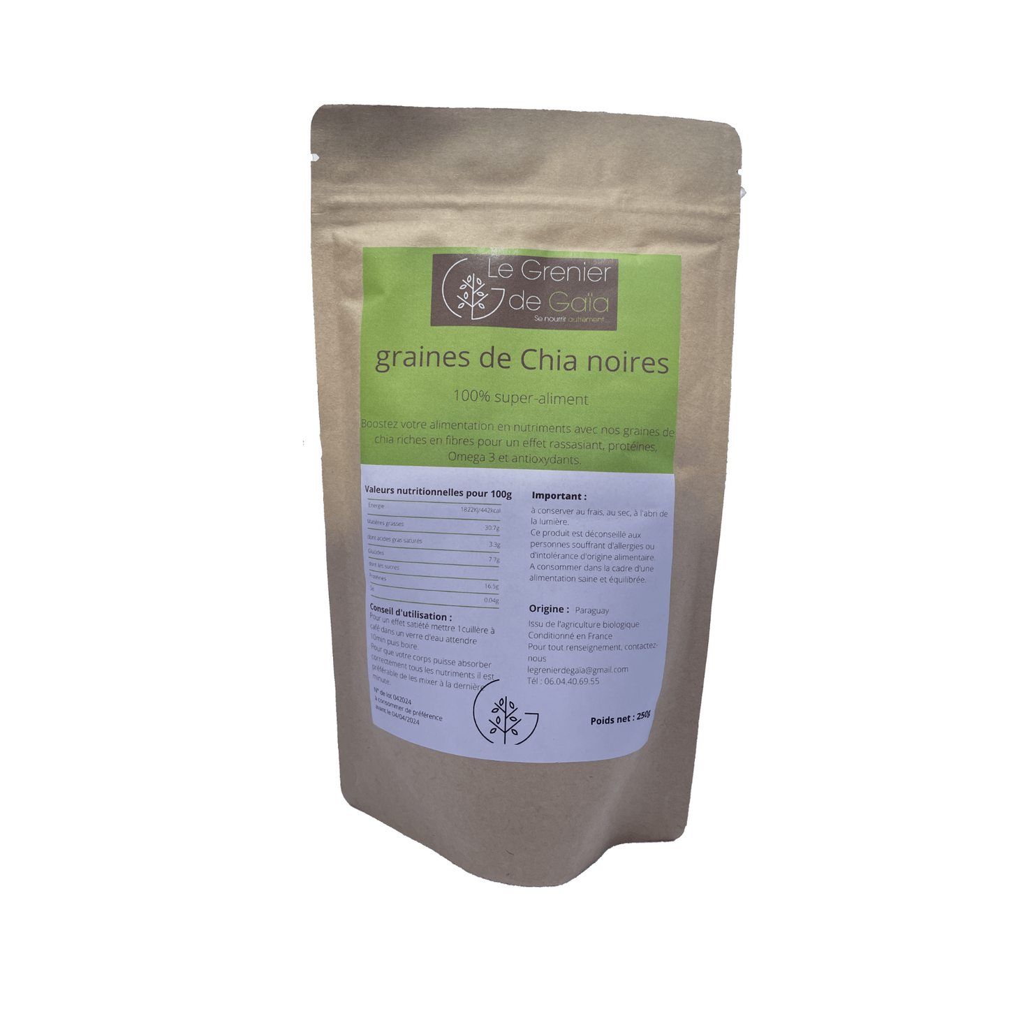 Graines de Chia noires 250g