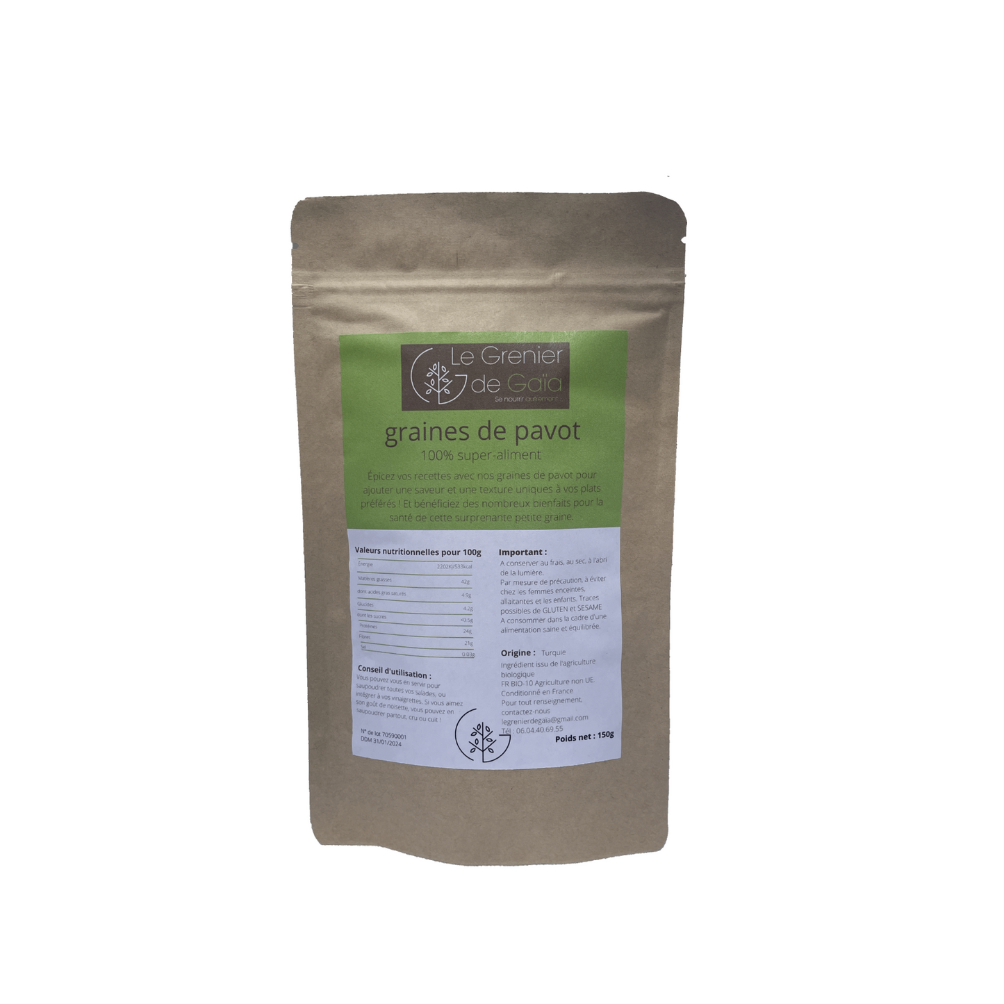 Graines de Pavot 150g